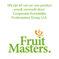 Wij zijn lid van en ons product wordt vermarkt door: Coöperatie Koninklijke Fruitmasters Groep U.A.